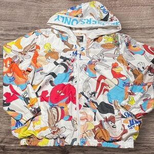Looney Tunes space jam windbreaker Size Medium